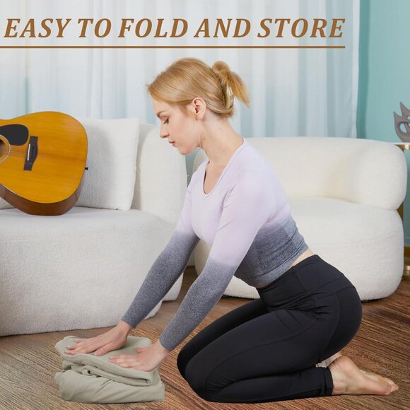 NEW IN BOX: Premium V-Shape Inflatable Meditation Zafu & Floor Seat - Picture 5 of 11